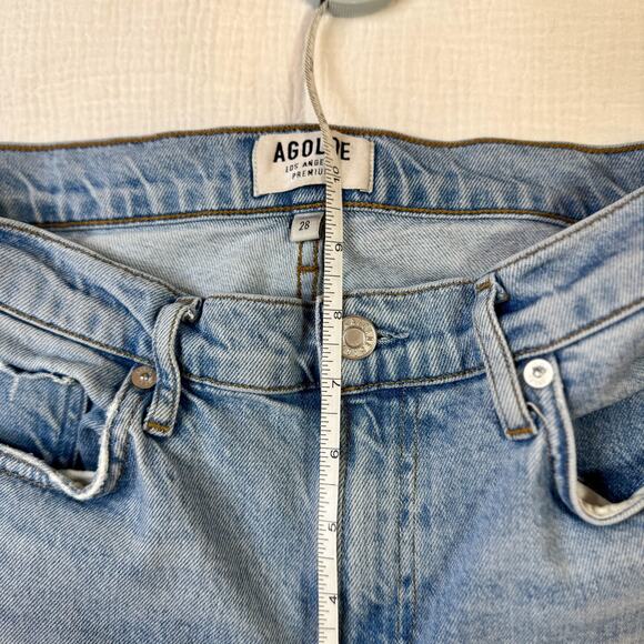 AGOLDE Toni Mid-Rise Skinny Jeans Light Wash Women’s 28 Sustainable Luxury Clean - Picture 9 of 15